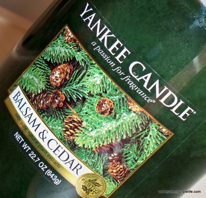 Yankee Candle Balsam and Cedar