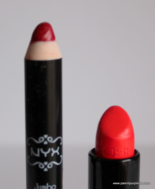 NYX Pencil and GOSH Lipstick