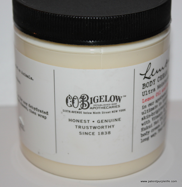 Lemon Body Cream 226g CO Biglow