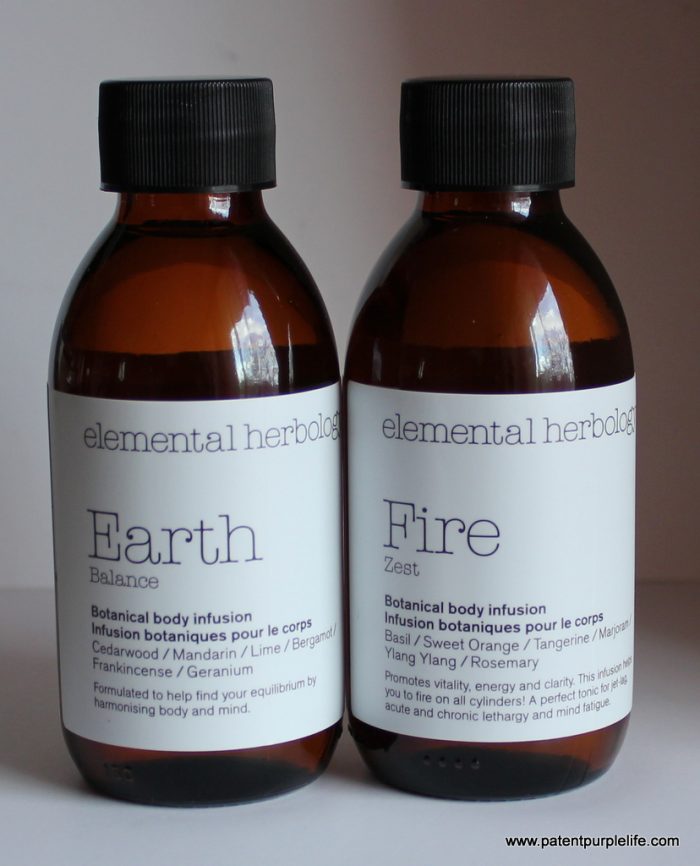 Elemental Herbology Fire and Earth Botanical Body Infusions
