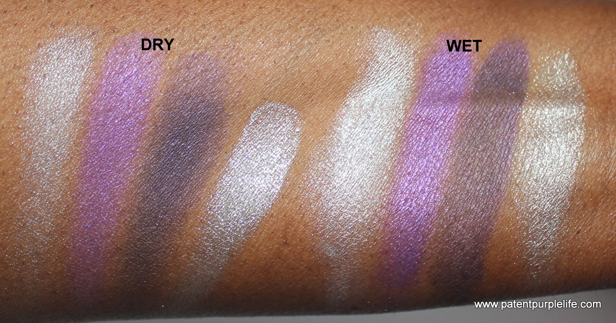 Glo and Ray Violet Emotion Swatches Dark Skin