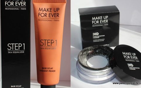 MUFE HD Powder and Step 1 Skin Equaliser Caramel