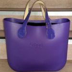 Purple O Bag with Patent Purple Handles
