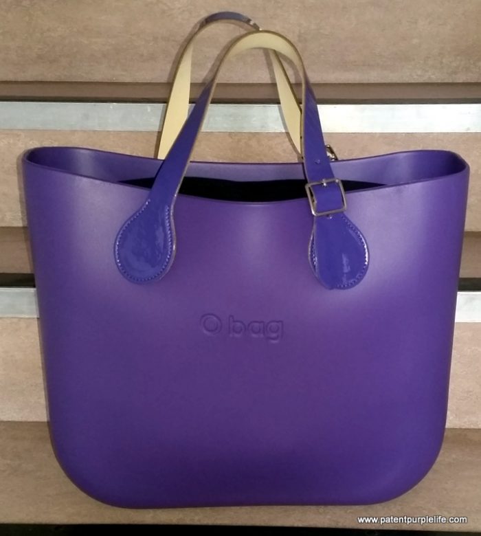 Purple O Bag with Patent Purple Handles