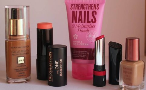 Five from the highstreet/drugstore #1 featuring Max Factor, superdrug, Makeup Revolution, Barry M and Rimmel
