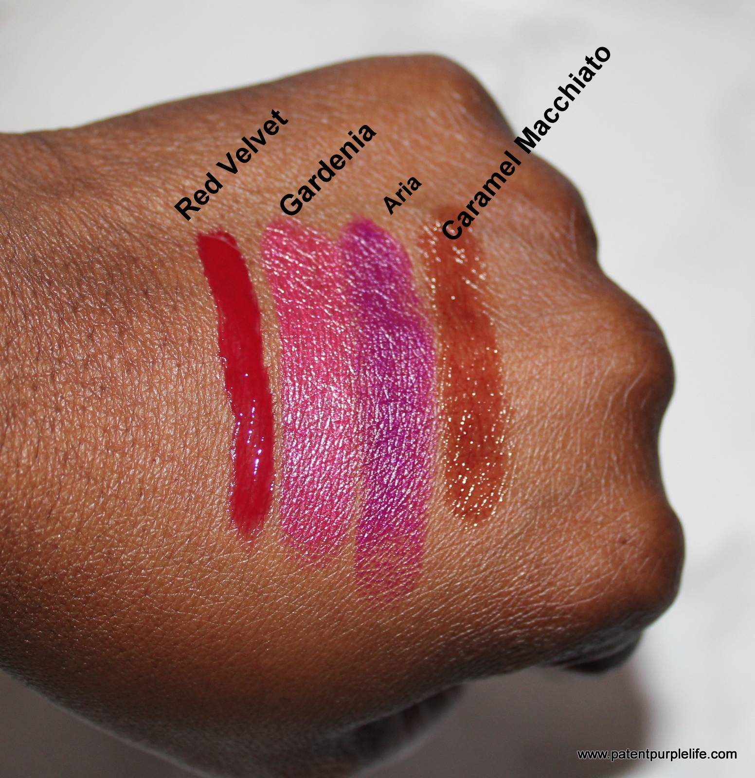 NYX Lipsticks swatches dark skin