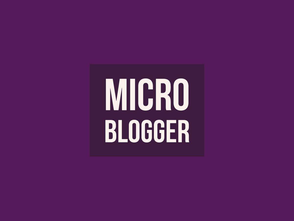 Patent Purple Life Micro Blogger